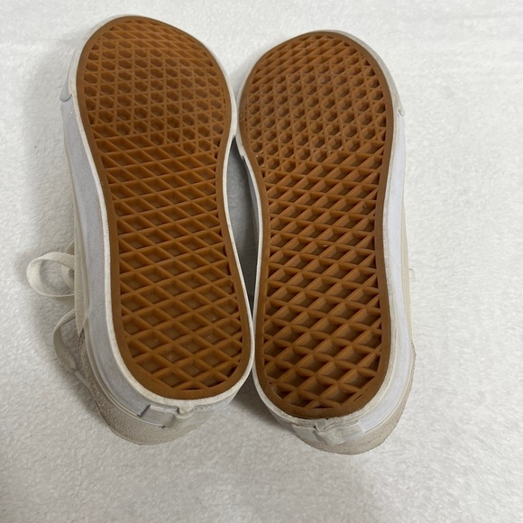 VANS Off The Wall Lace-Up Womens Sneakers Size 9.5 Style 721356 Off White/Cream - Picture 13 of 13